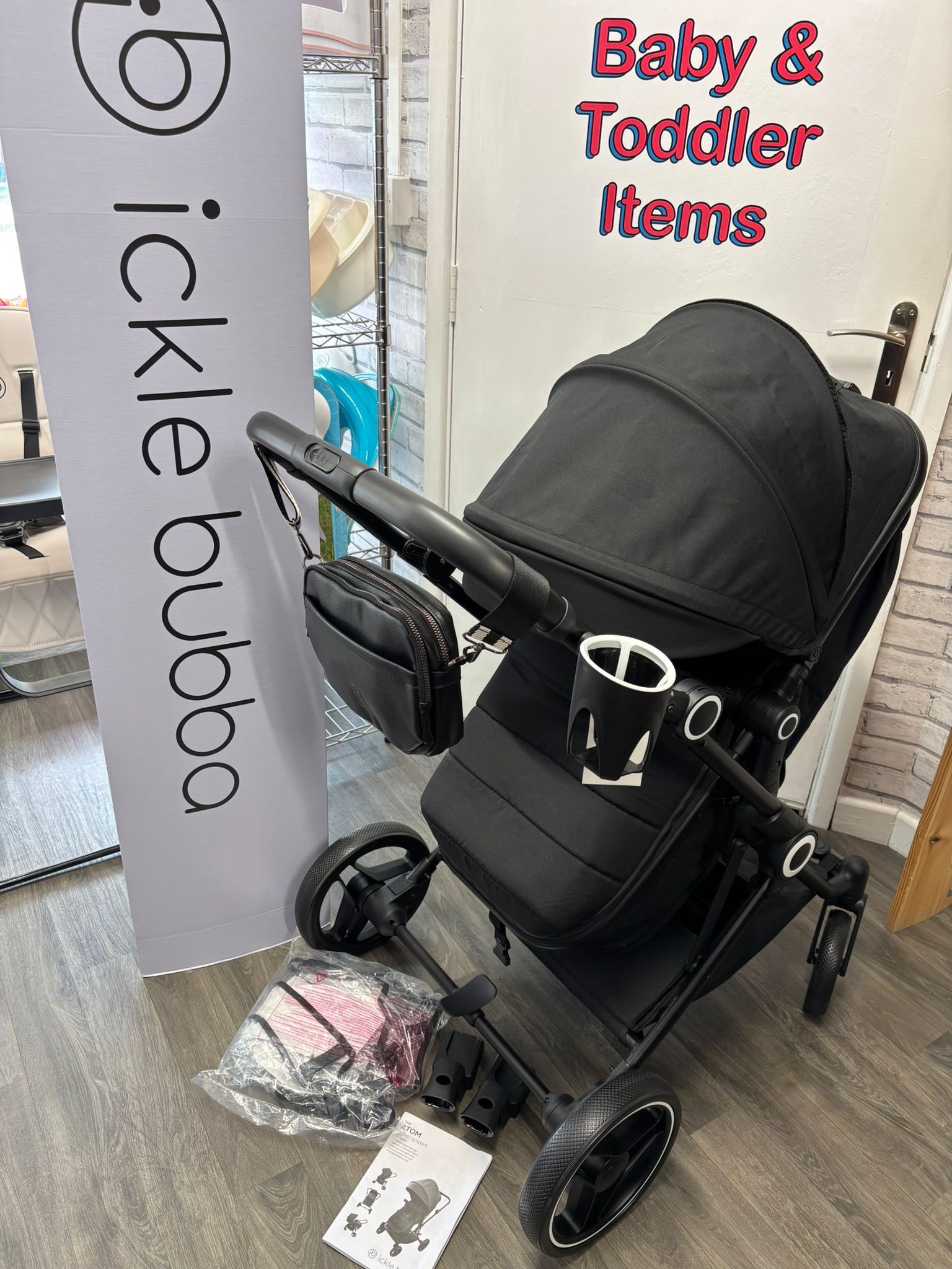 ICKLE BUBBA ATOM IN BLACK 2 IN 1 TRAVEL SYSTEMS